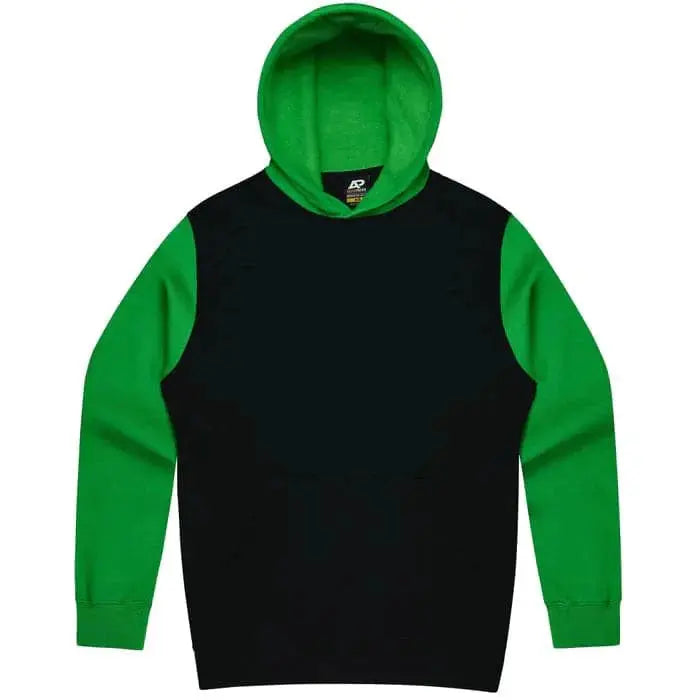 Aussie Pacific Monash Kids Hoodie 3530 Aussie Pacific BLACK/KAWA GREEN 4